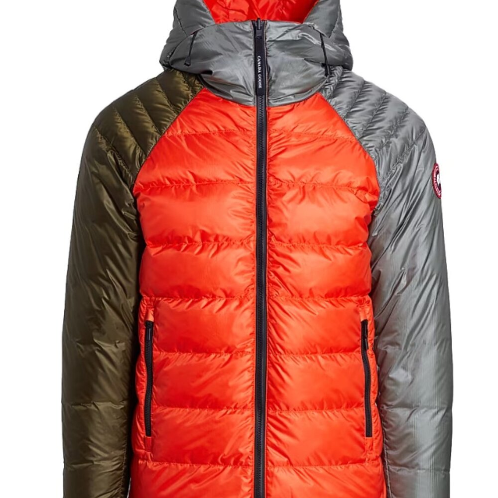 Canada Goose Orange legacy size L jacket color block like new